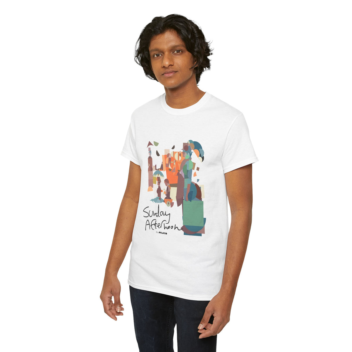 Sunday Afternoon by Shapeo Cotton Tee | Tropic