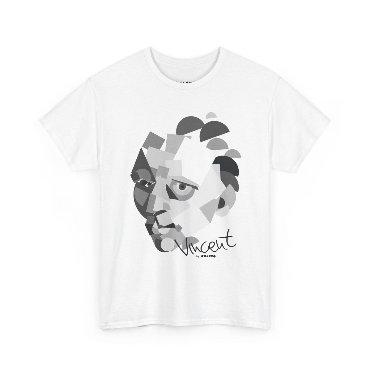 Vincent with no beard by Shapeo Cotton Tee | Rock