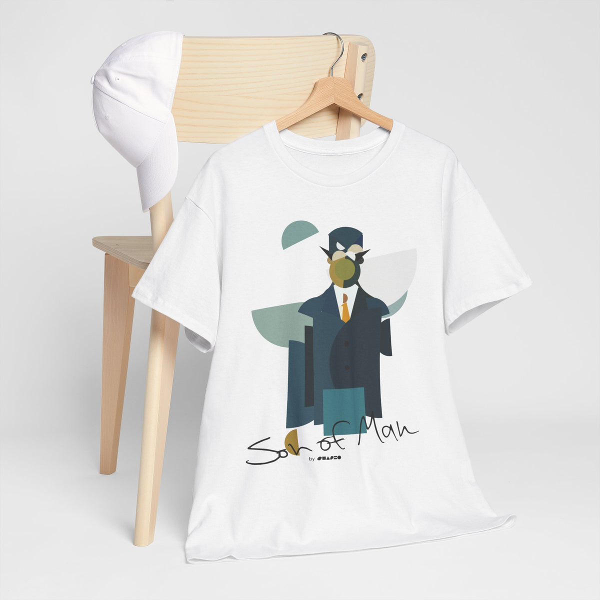 Son of Man by Shapeo Cotton Tee | Lagoon