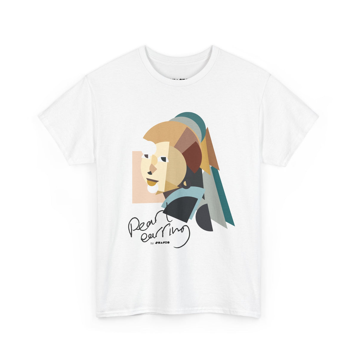 Pearl Earring by Shapeo Cotton Tee | Desert