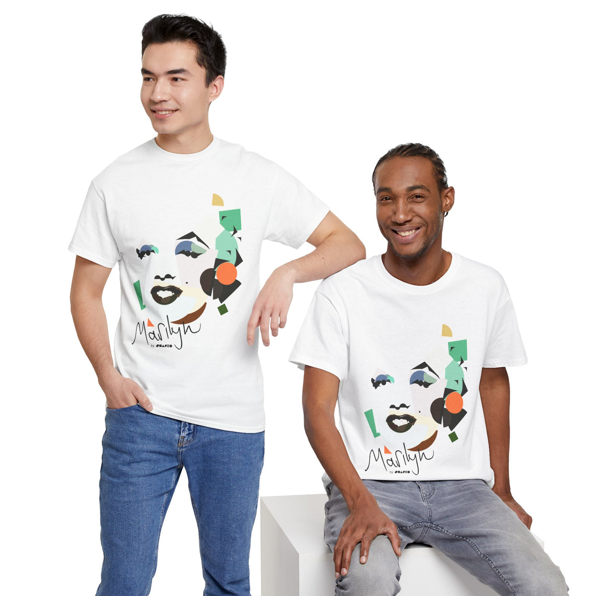Marilyn Monroe by Shapeo Cotton Tee | Tropic