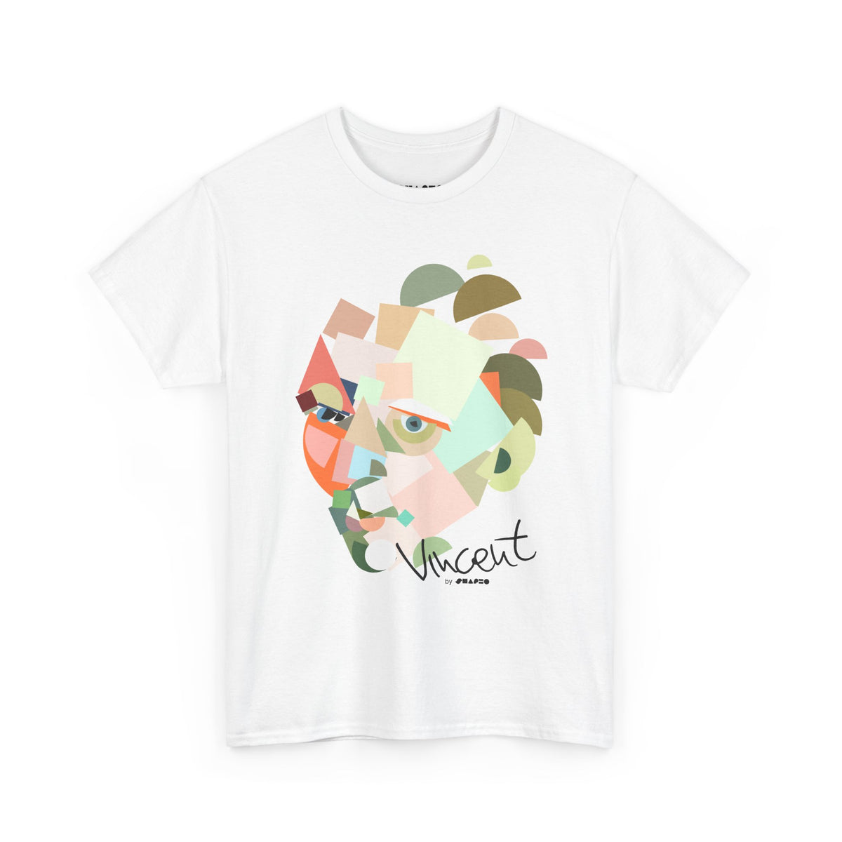 Vincent with no beard by Shapeo Cotton Tee | Tropic