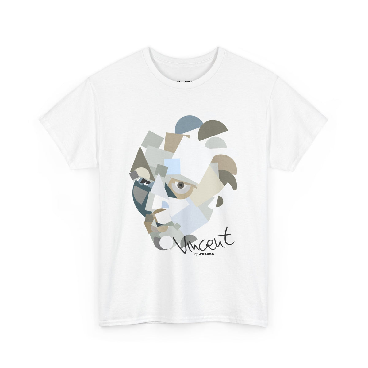 Vincent with no beard by Shapeo Cotton Tee | Twilight