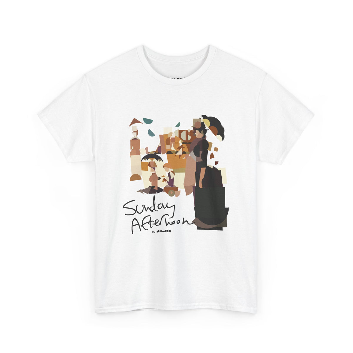 Sunday Afternoon by Shapeo Cotton Tee | Desert