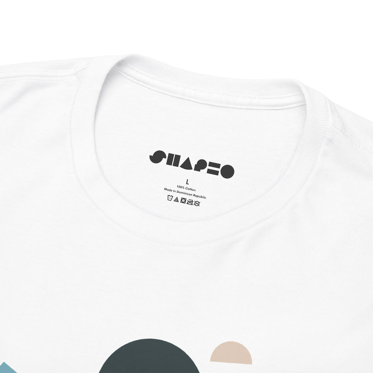 Vincent with no beard by Shapeo Cotton Tee | Lagoon