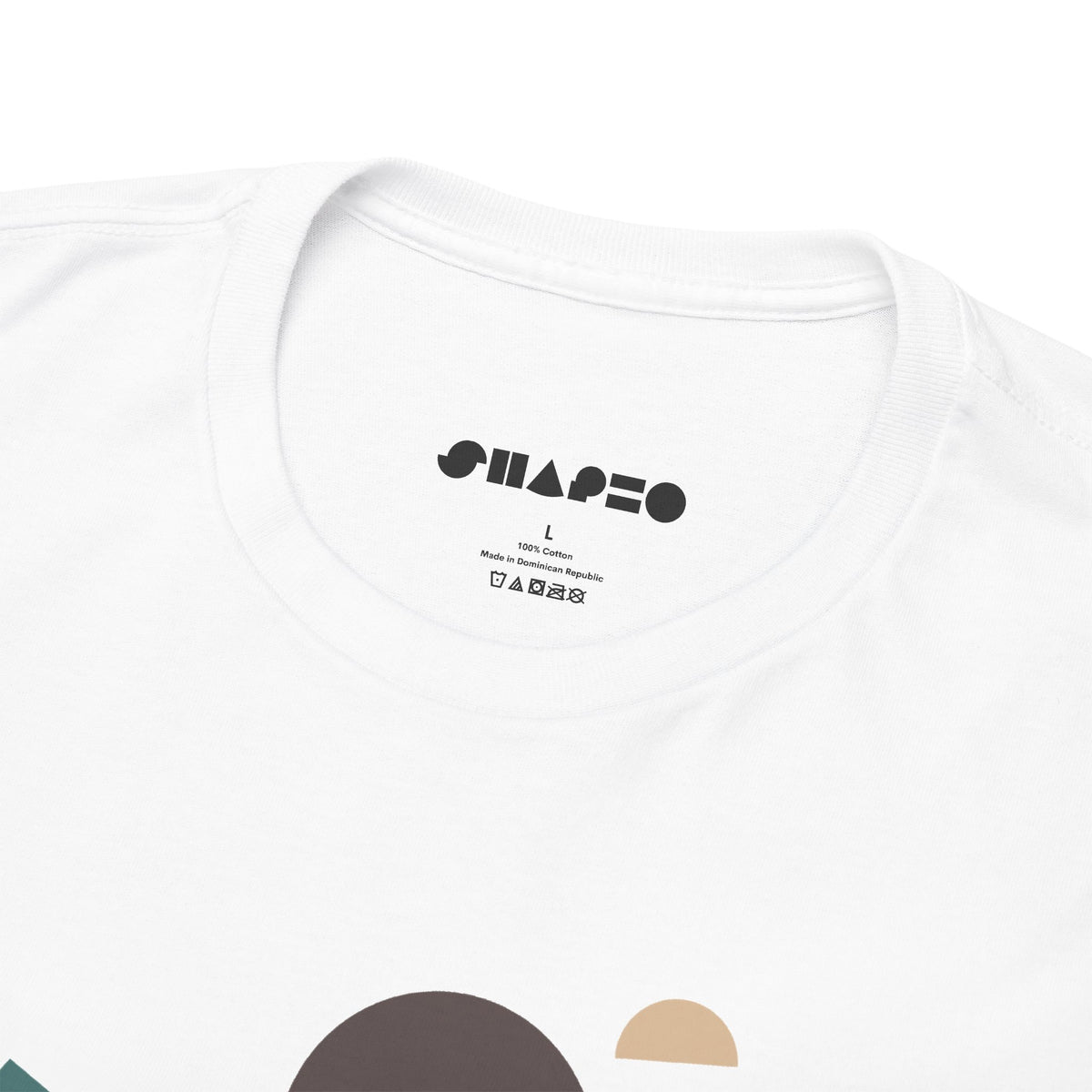 Vincent with no beard by Shapeo Cotton Tee | Desert