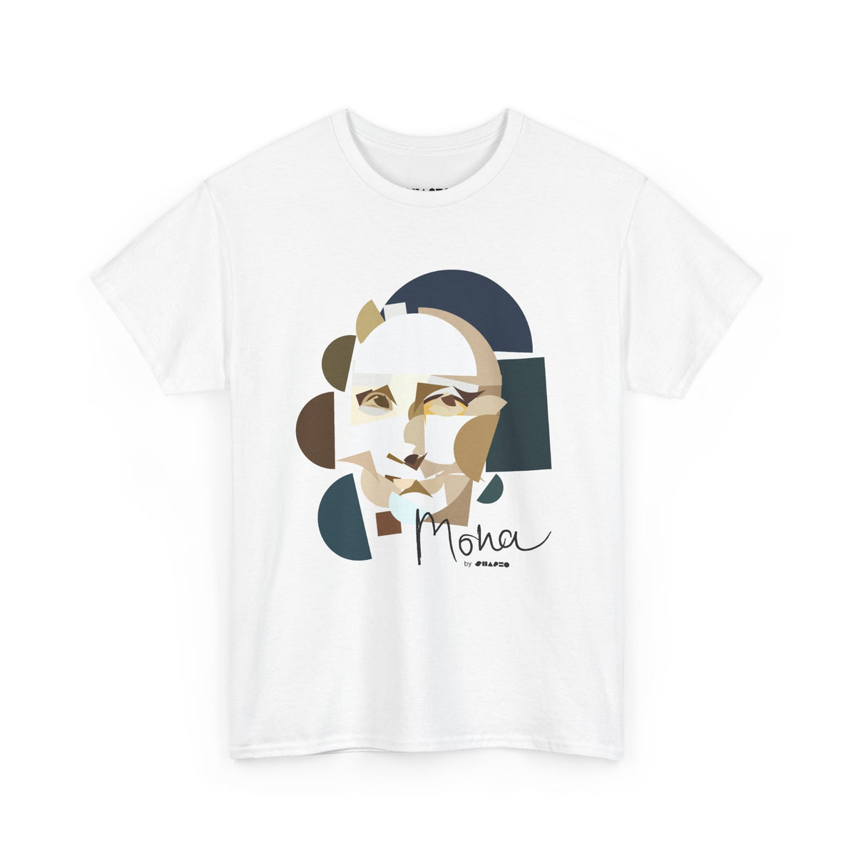 Mona Lisa by Shapeo Cotton Tee | Lagoon