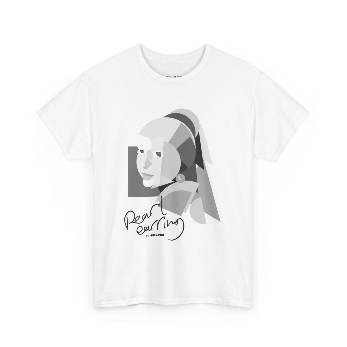 Pearl Earring by Shapeo Cotton Tee | Rock