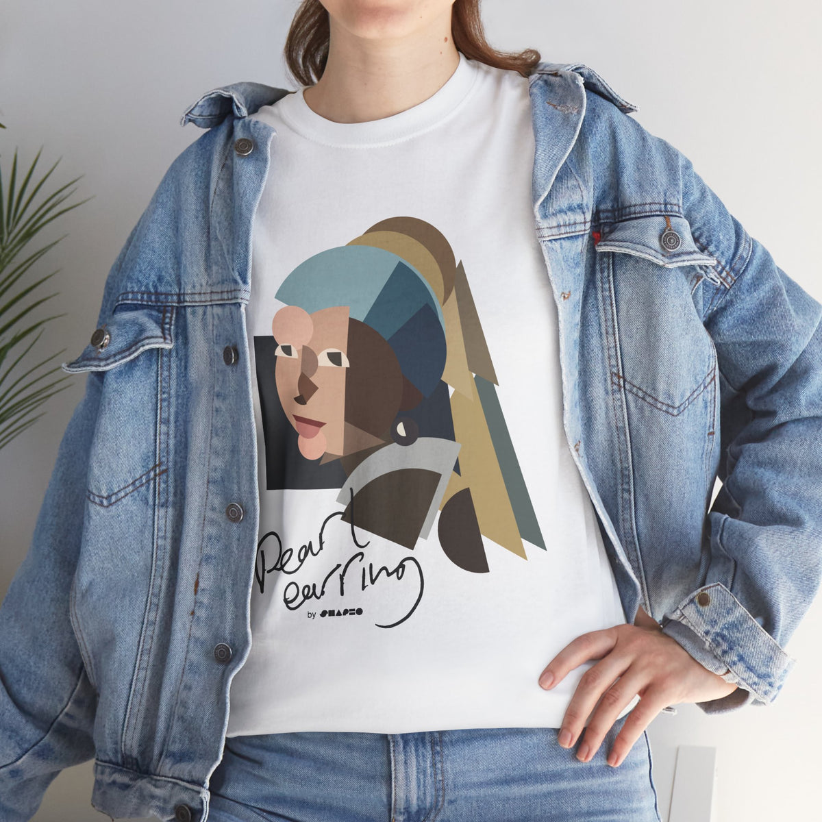 Pearl Earring by Shapeo Cotton Tee | Original