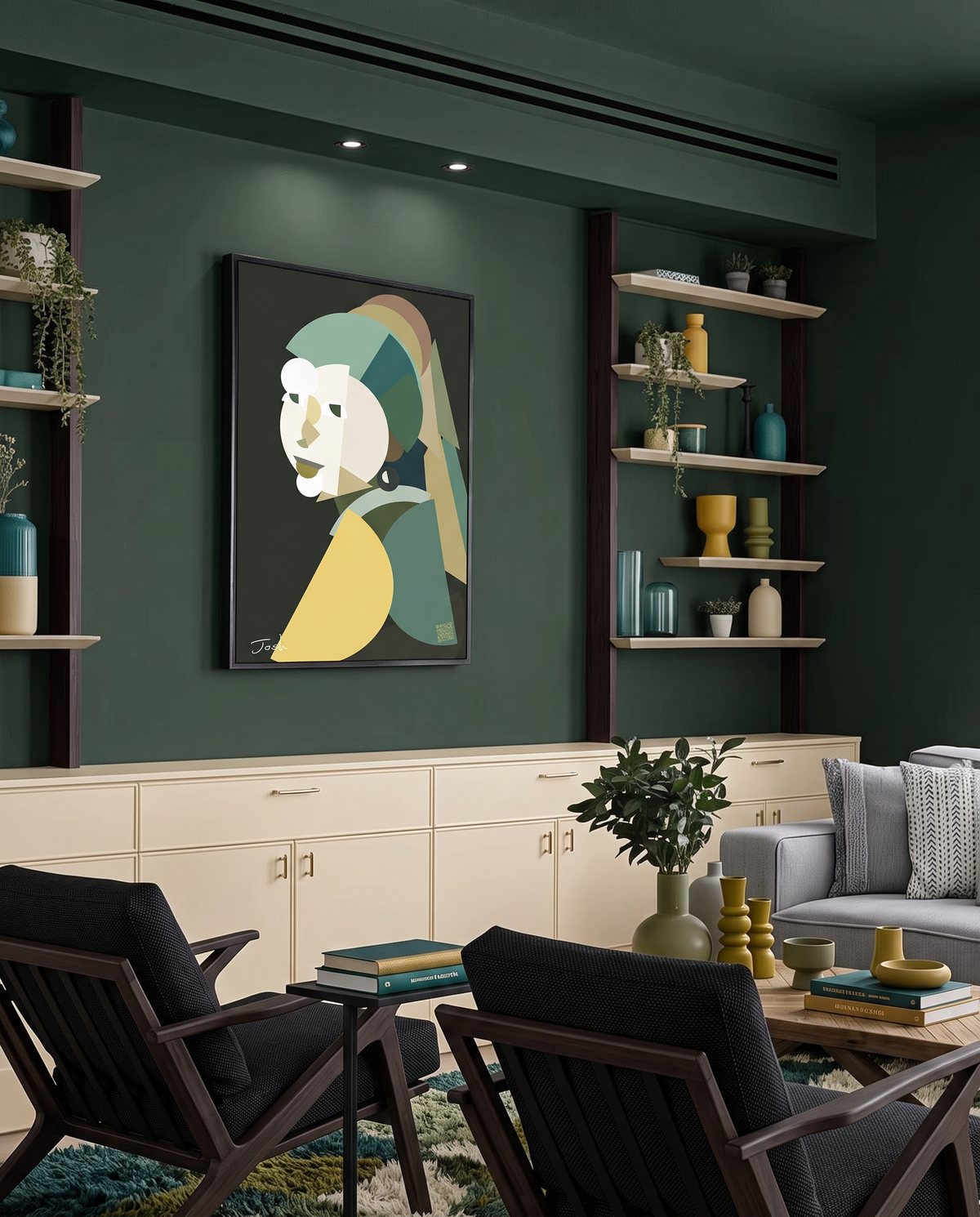 Girl with Pearl Earring by Shapeo | Forest