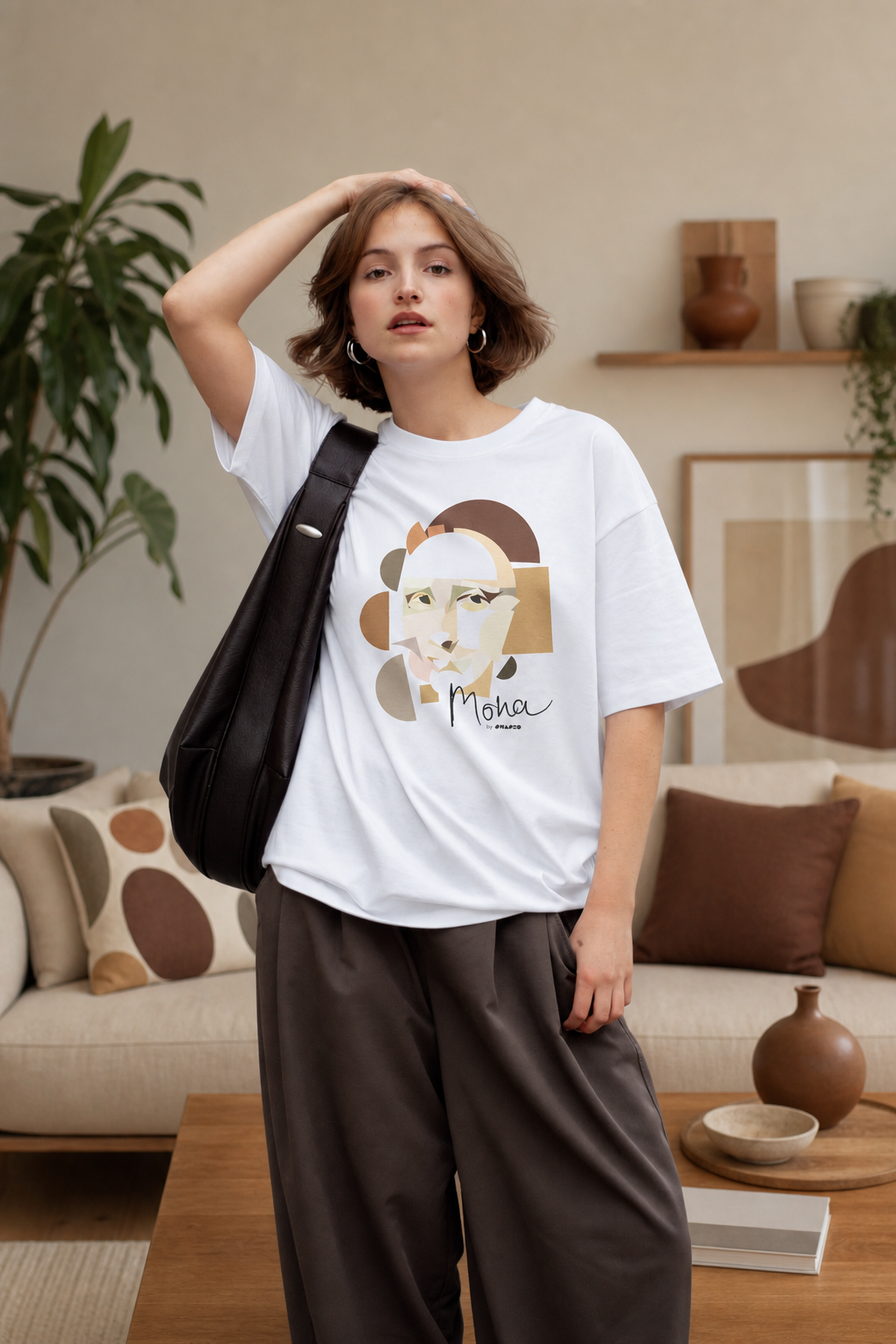 Mona Lisa by Shapeo Cotton Tee | Dune