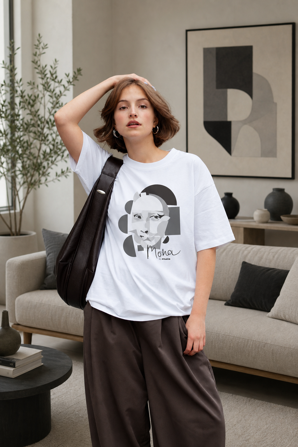 Mona Lisa by Shapeo Cotton Tee | Rock