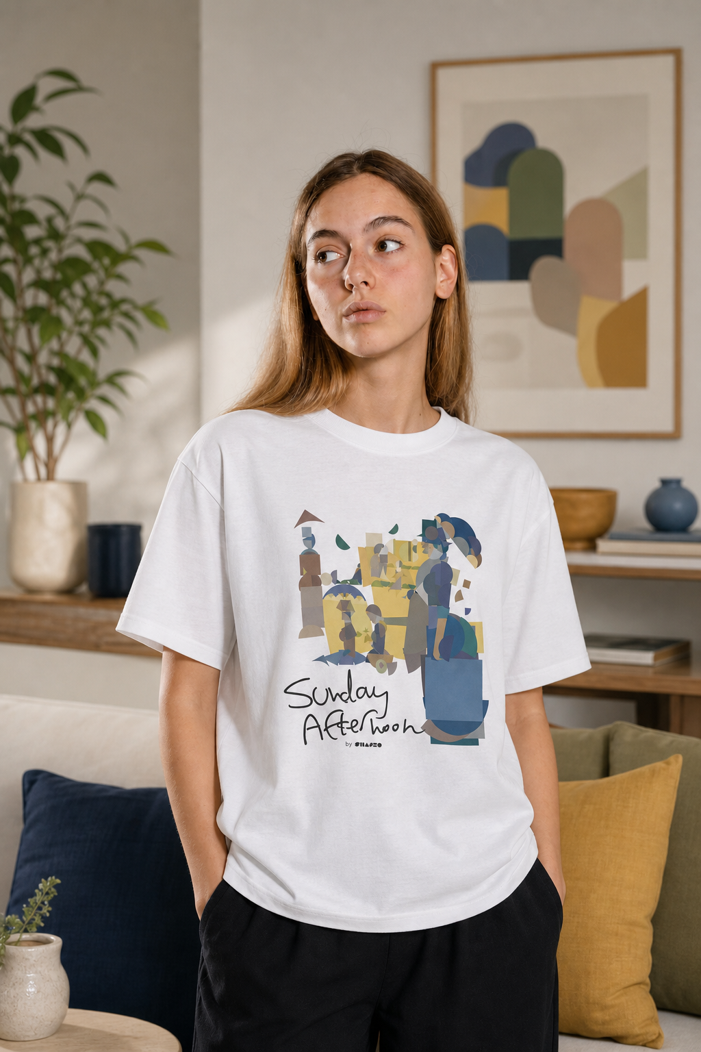 Sunday Afternoon by Shapeo Cotton Tee | Autumn