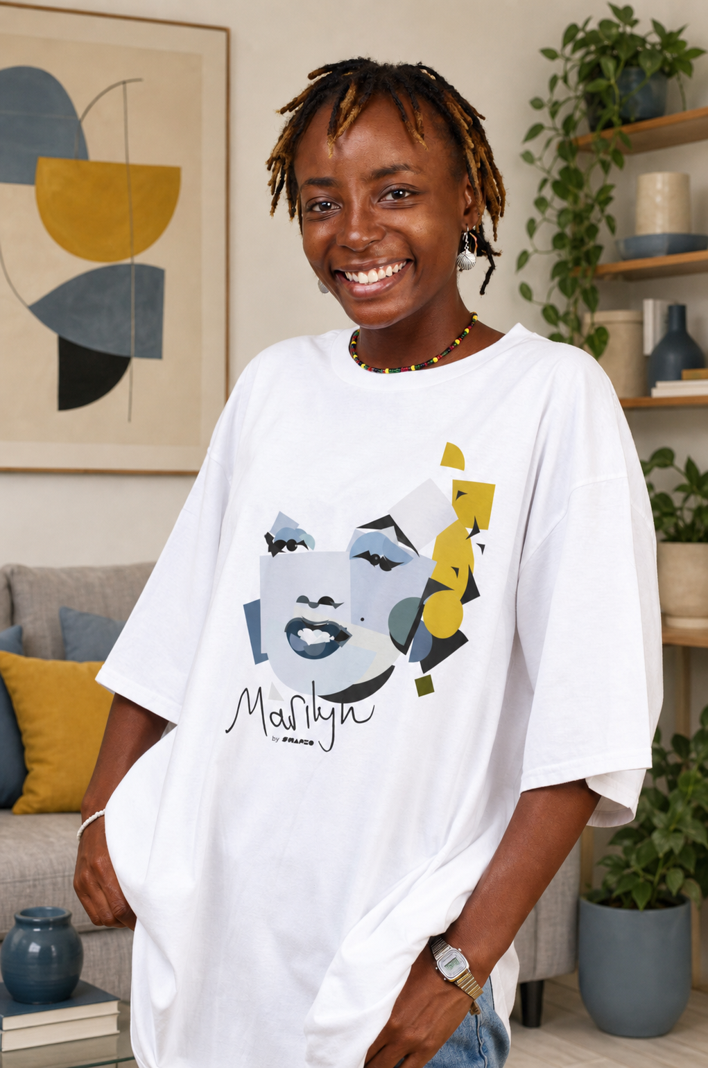 Marilyn Monroe by Shapeo Cotton Tee | Autumn