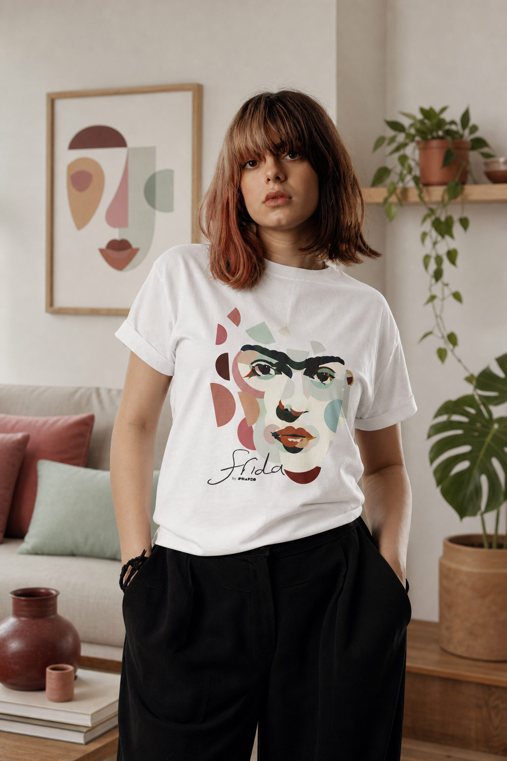 Frida by Shapeo Cotton Tee | Dawn