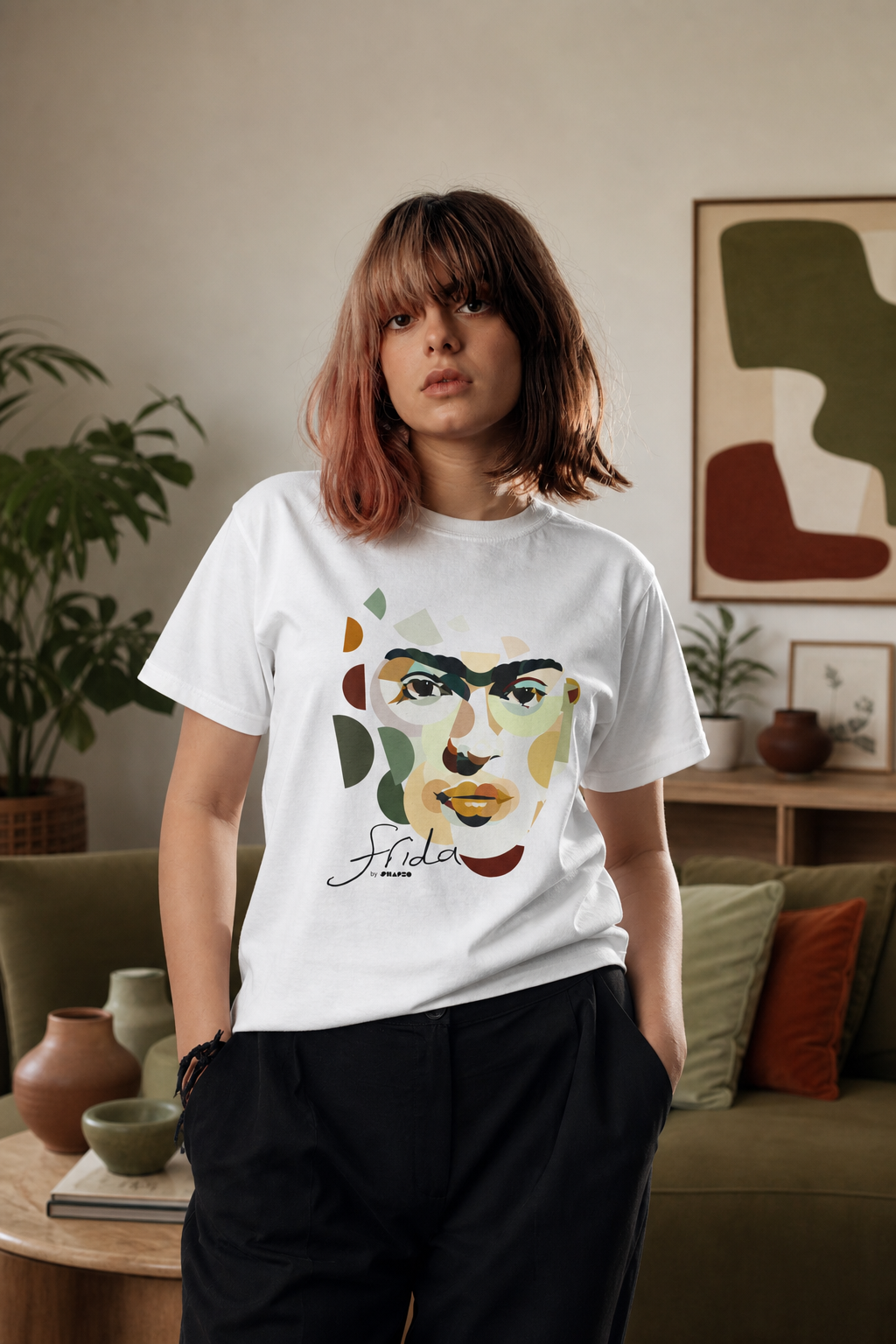 Frida by Shapeo Cotton Tee | Desert
