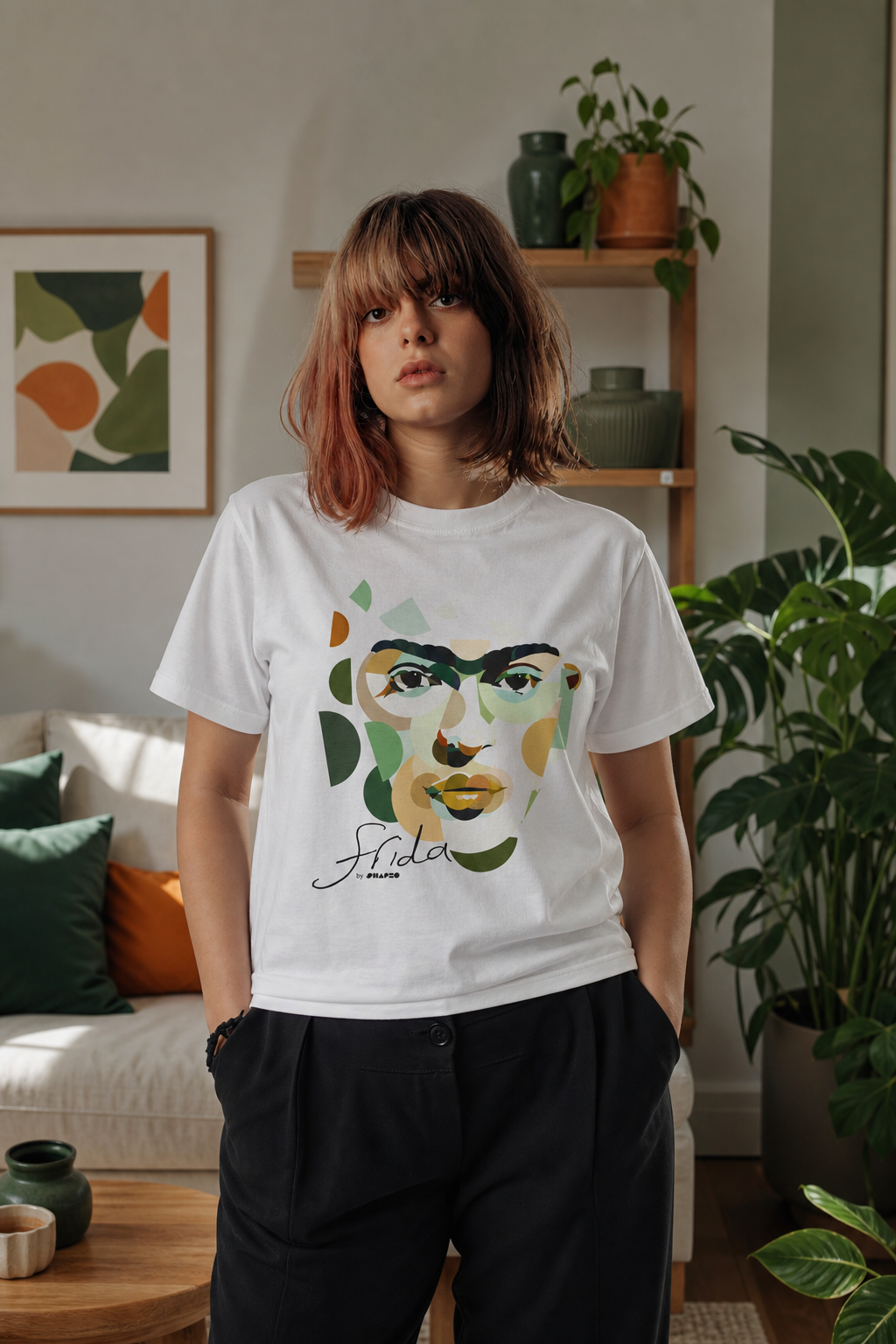 Frida by Shapeo Cotton Tee | Forest