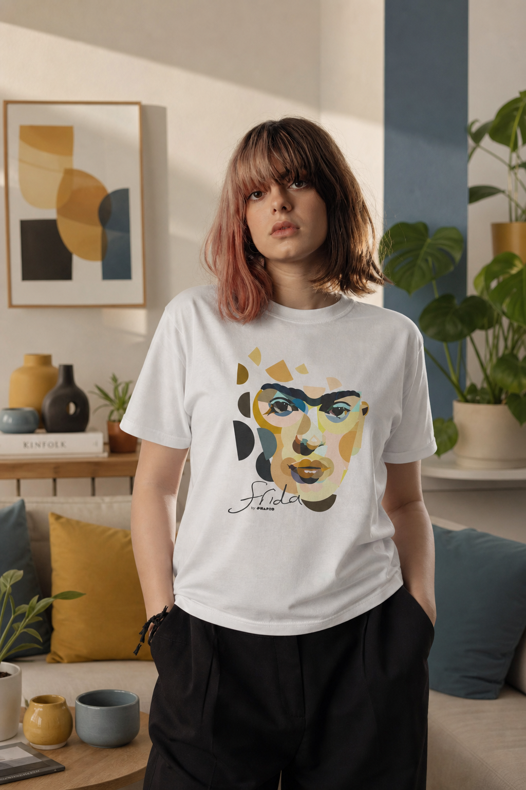 Frida by Shapeo Cotton Tee | Lagoon