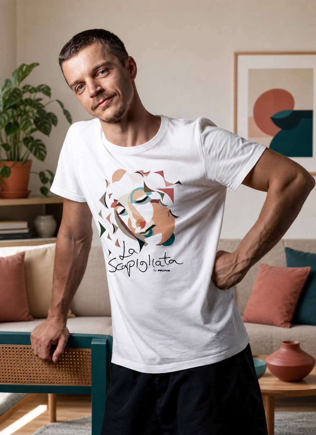 La Scapigliata by Shapeo Cotton Tee | Dawn