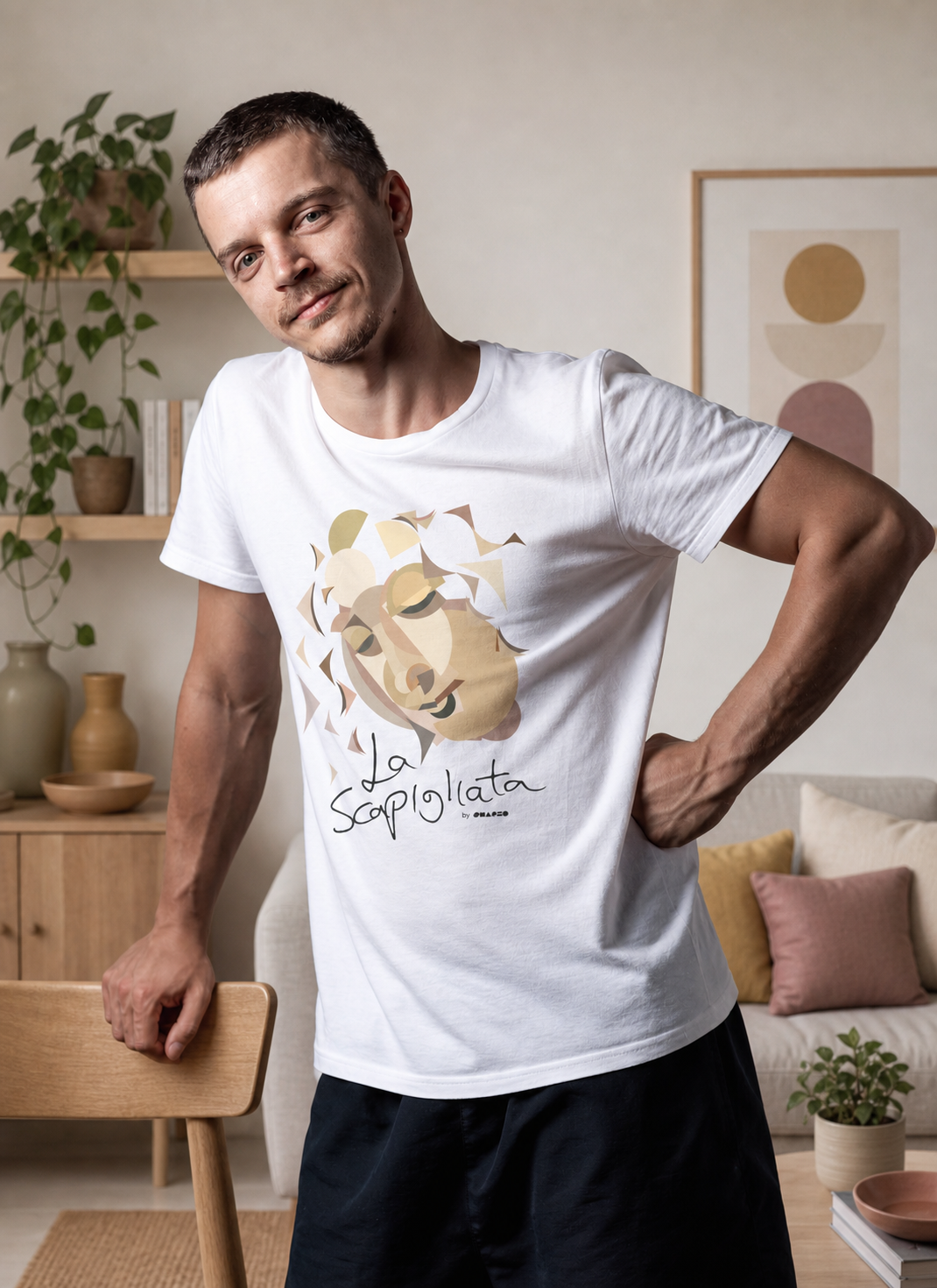 La Scapigliata by Shapeo Cotton Tee | Dune