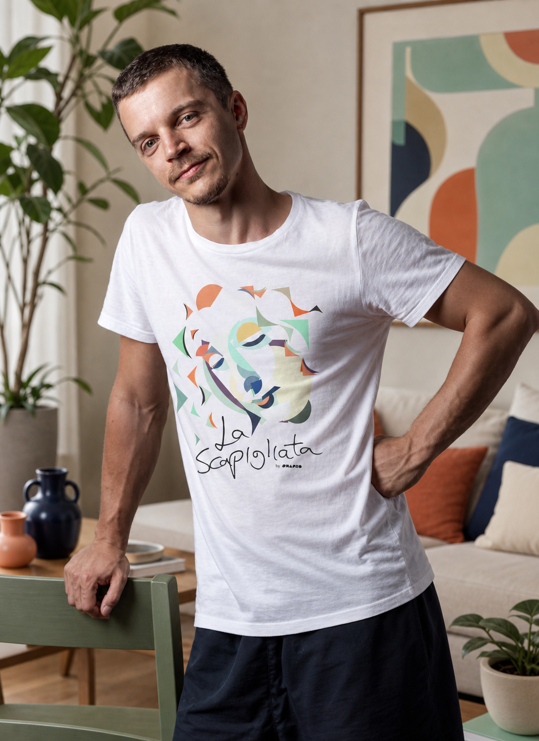 La Scapigliata by Shapeo Cotton Tee | Tropic