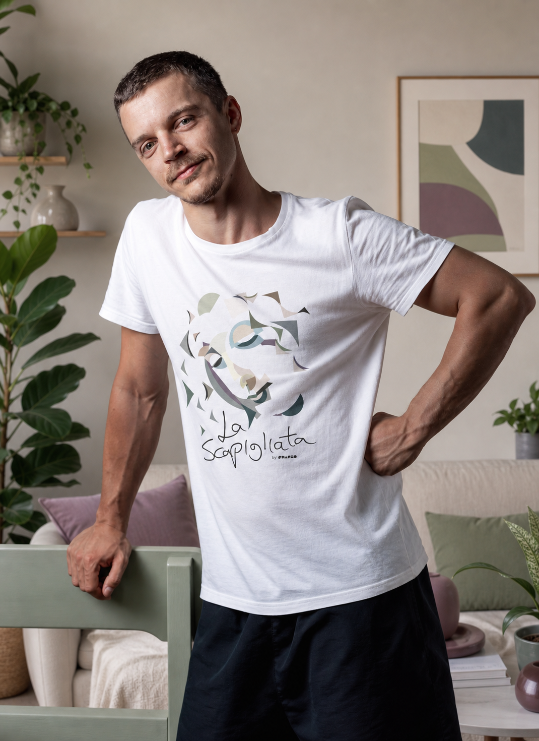 La Scapigliata by Shapeo Cotton Tee | Twilight
