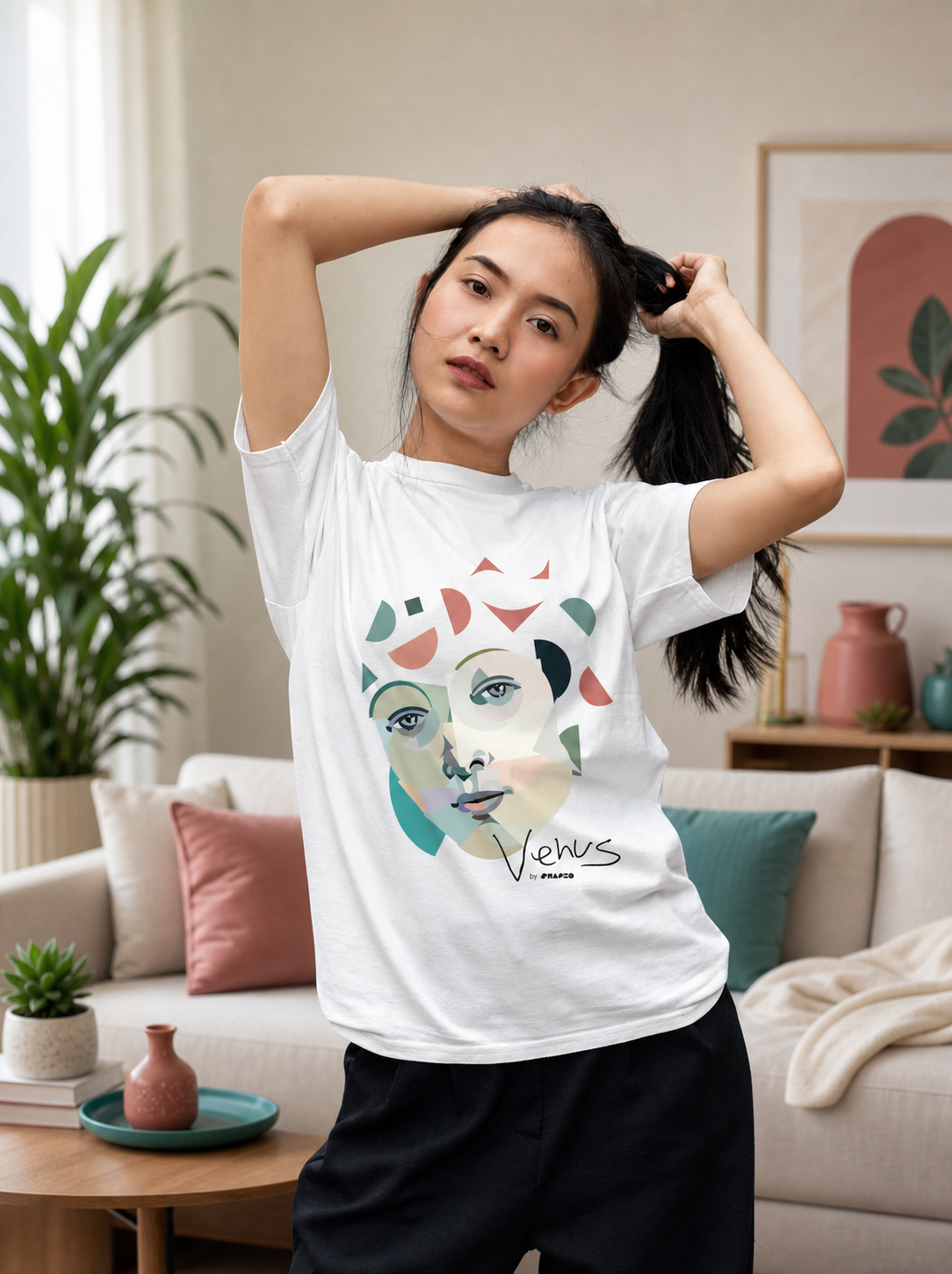 Venus by Shapeo Cotton Tee | Dawn