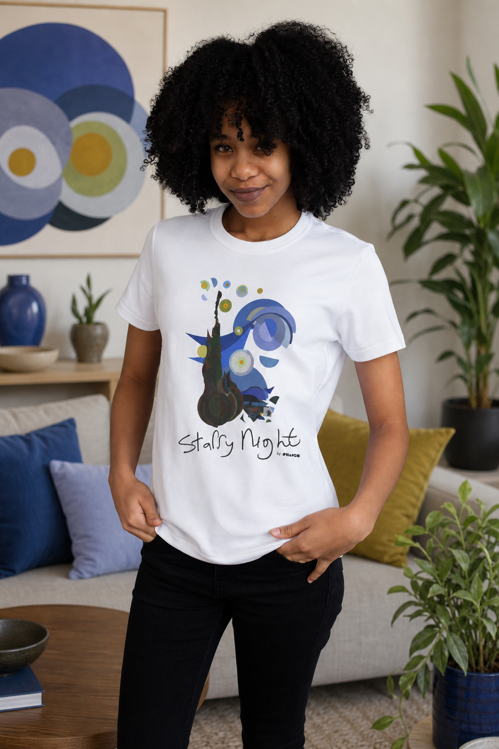 Starry Night by Shapeo Cotton Tee | Original