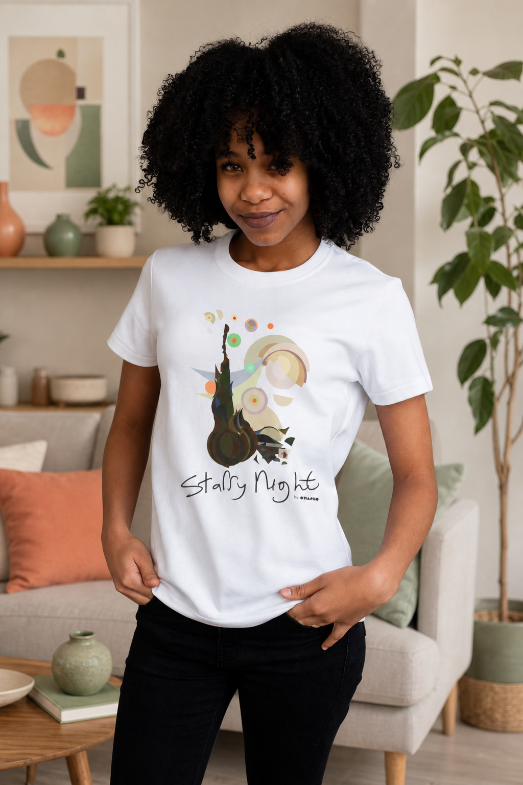 Starry Night by Shapeo Cotton Tee | Tropic