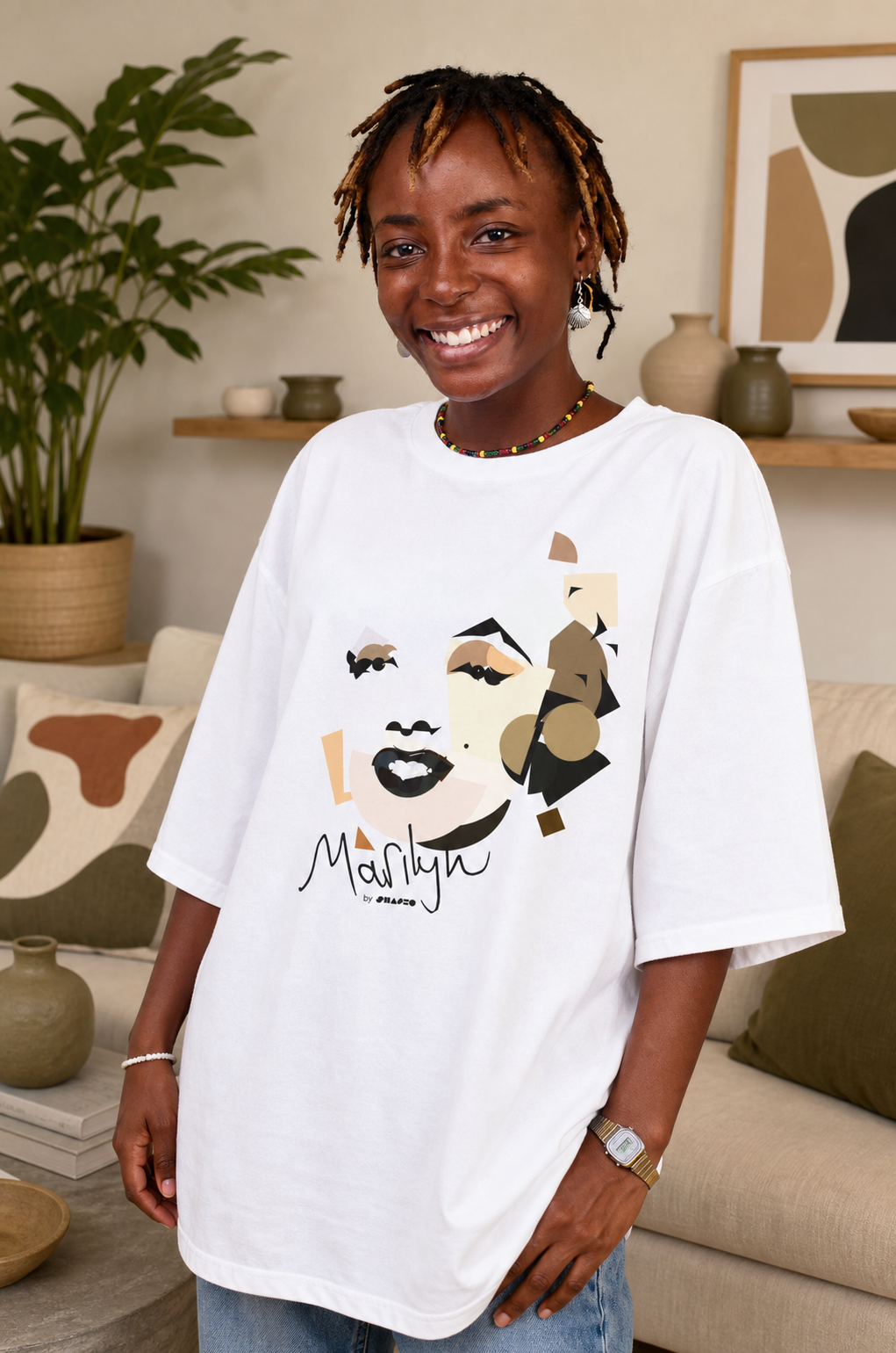 Marilyn Monroe by Shapeo Cotton Tee | Dune
