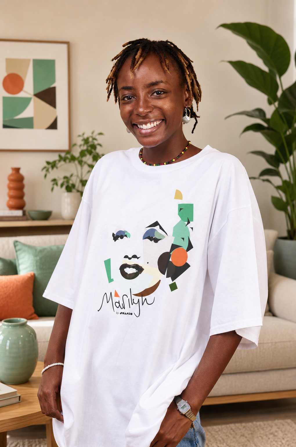 Marilyn Monroe by Shapeo Cotton Tee | Tropic