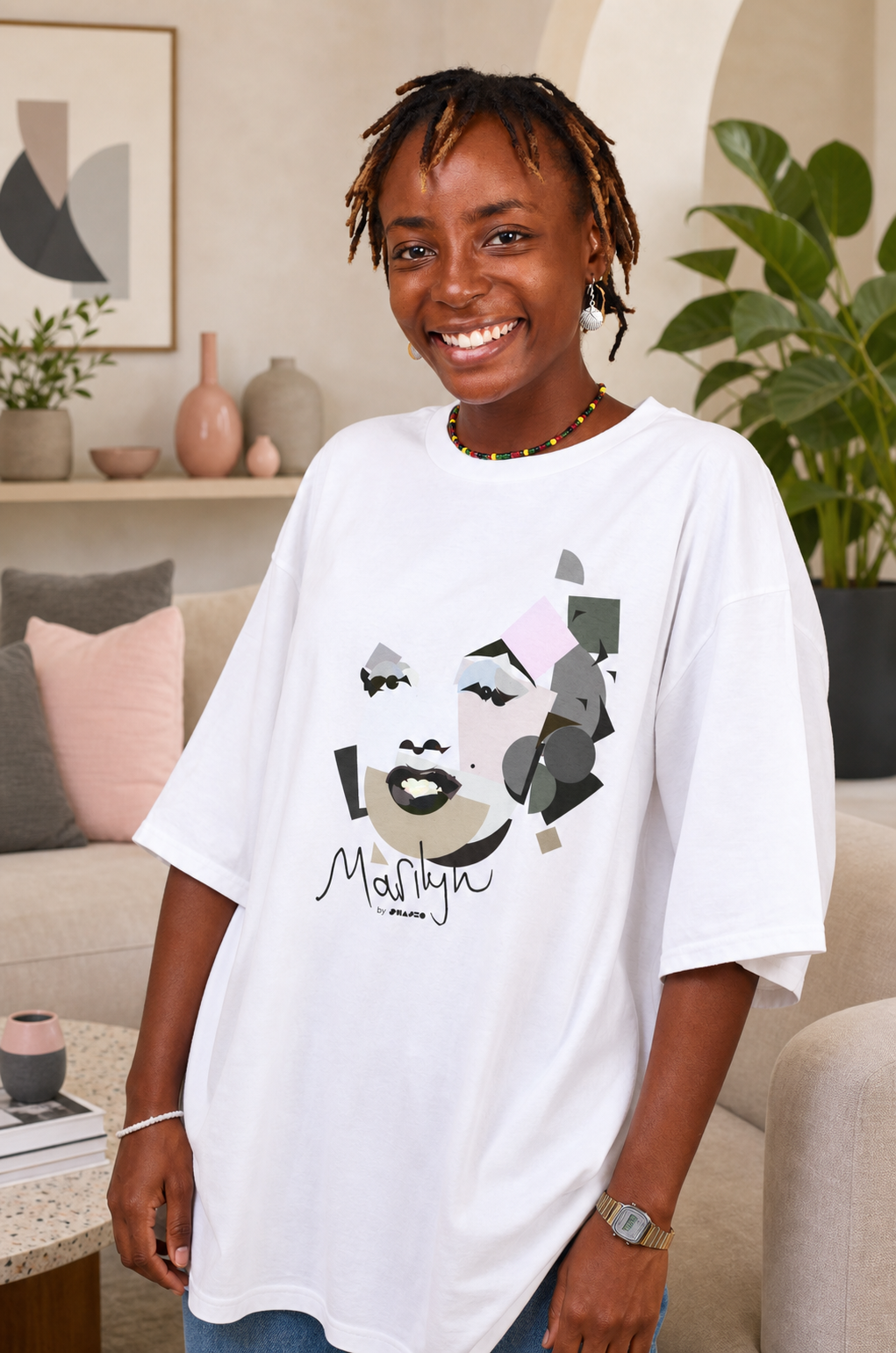 Marilyn Monroe by Shapeo Cotton Tee | Twilight