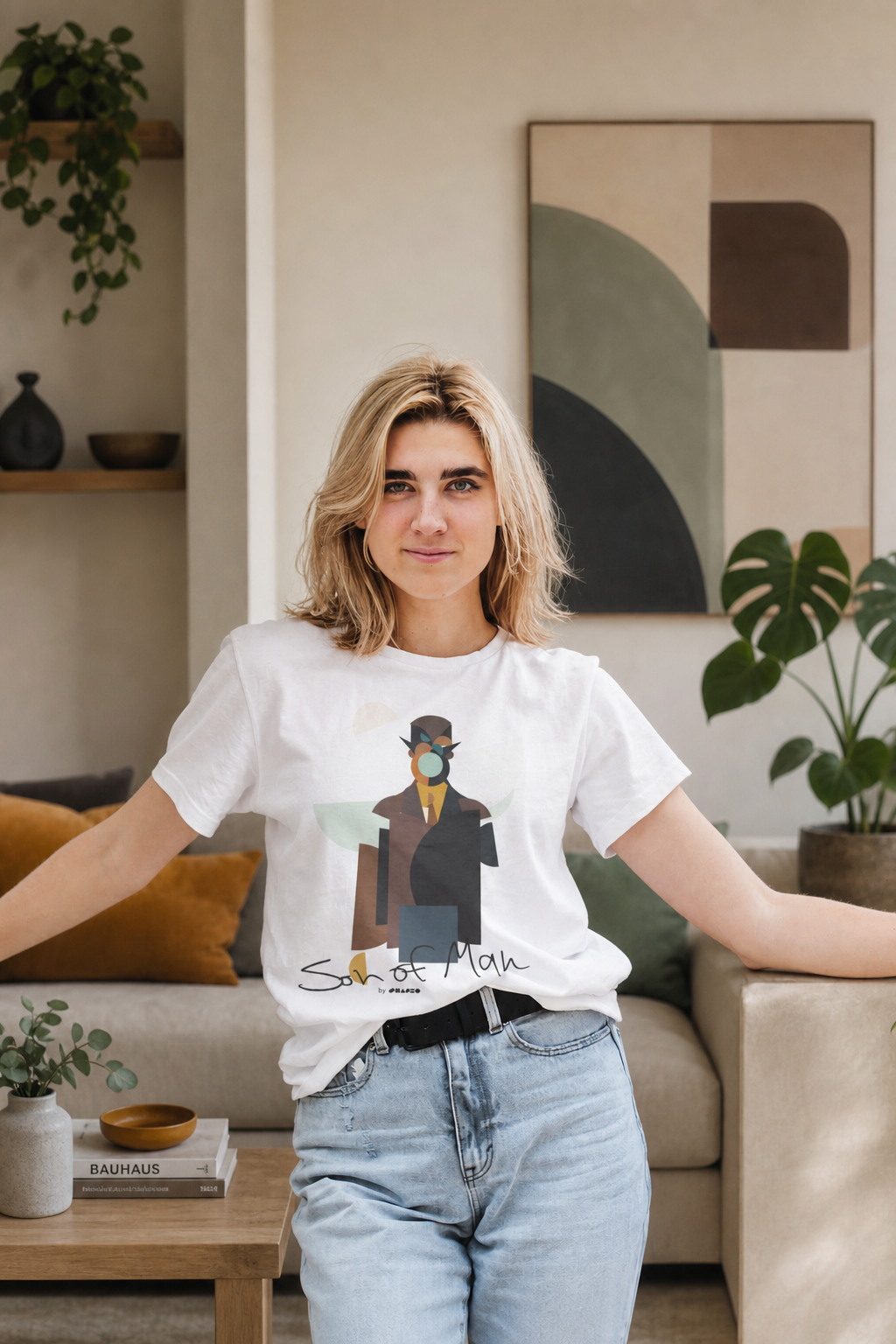 Son of Man by Shapeo Cotton Tee | Desert