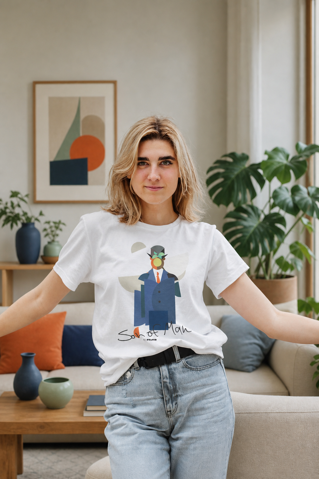 Son of Man by Shapeo Cotton Tee | Tropic
