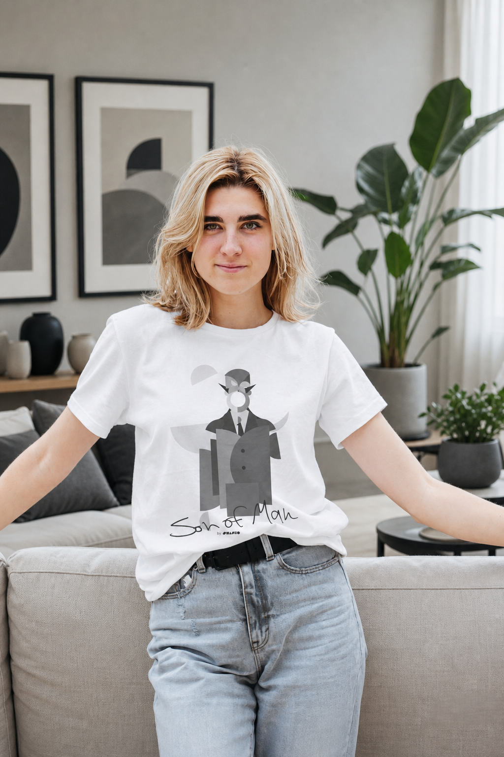 Son of Man by Shapeo Cotton Tee | Rock