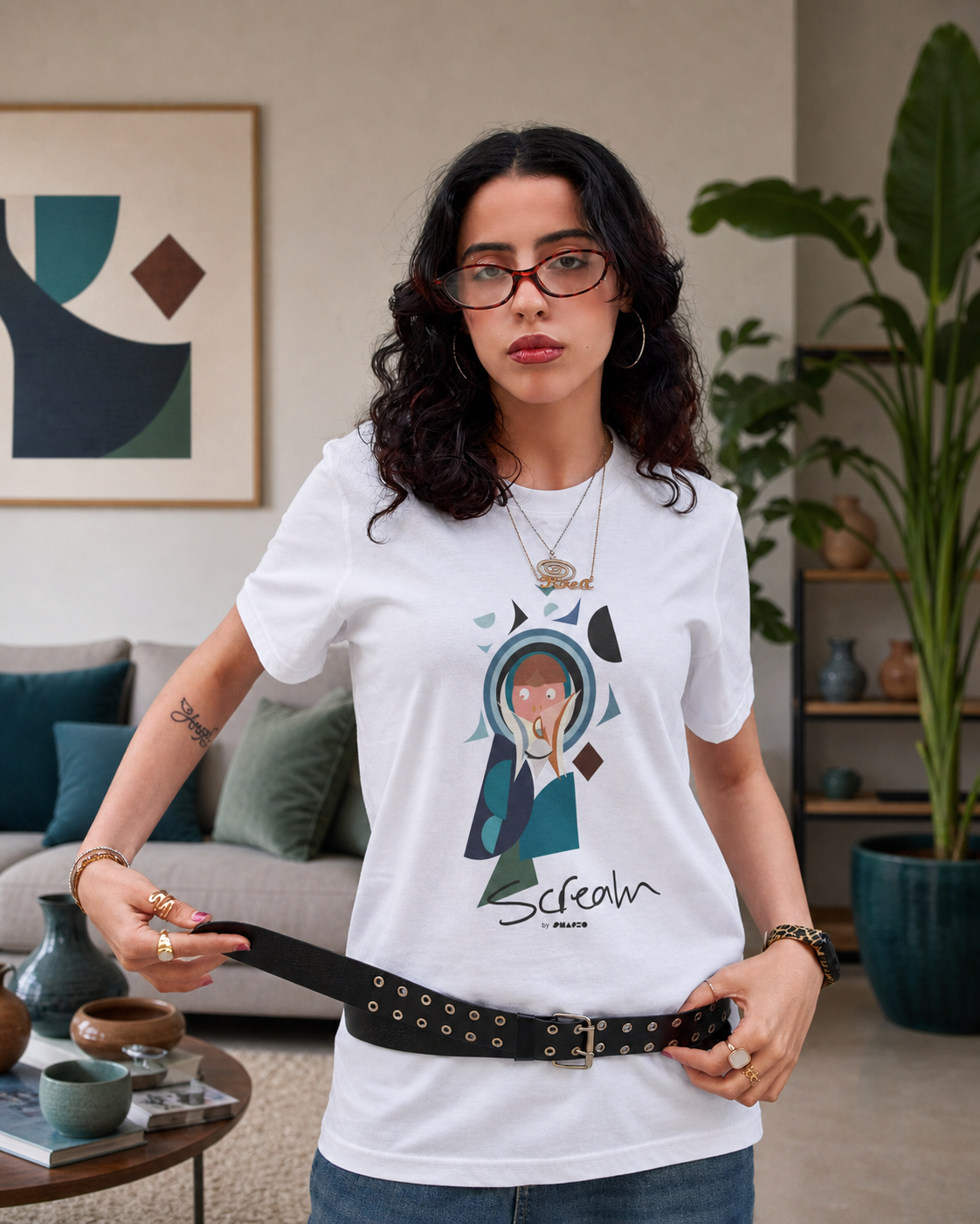 Scream by Shapeo Cotton Tee | Dawn