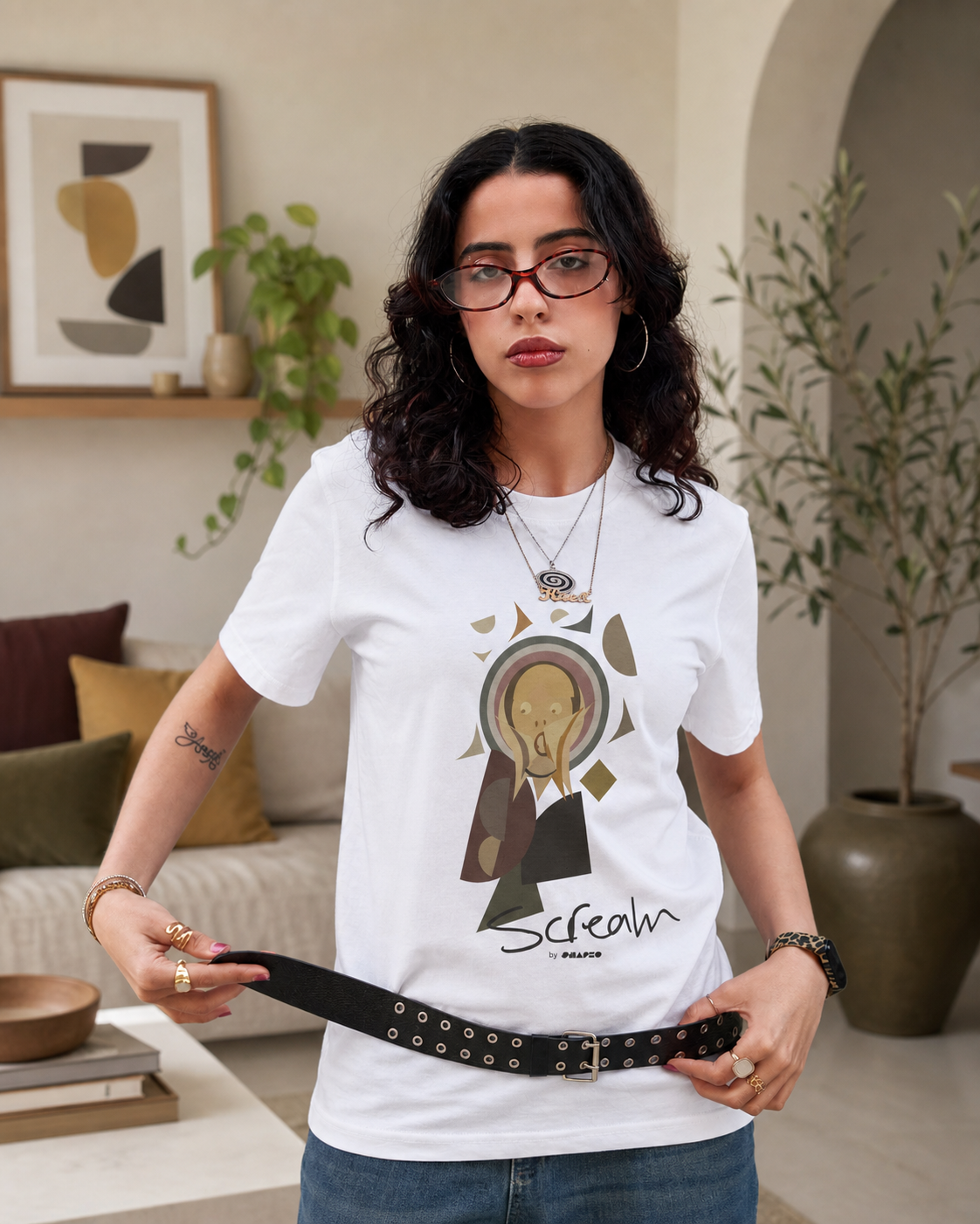 Scream by Shapeo Cotton Tee | Dune