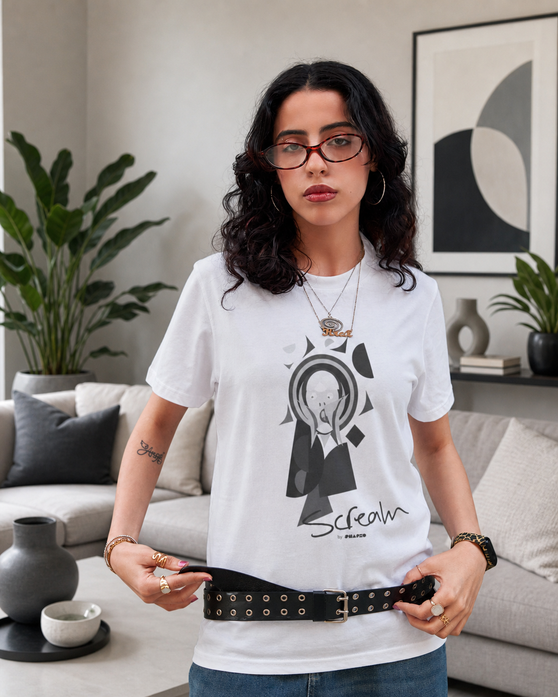 Scream by Shapeo Cotton Tee | Rock