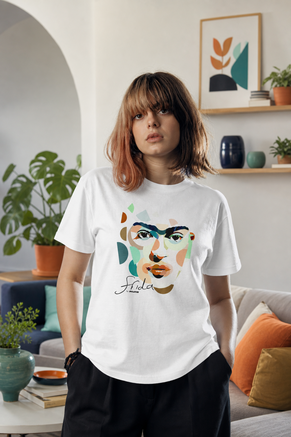 Frida by Shapeo Cotton Tee | Tropic