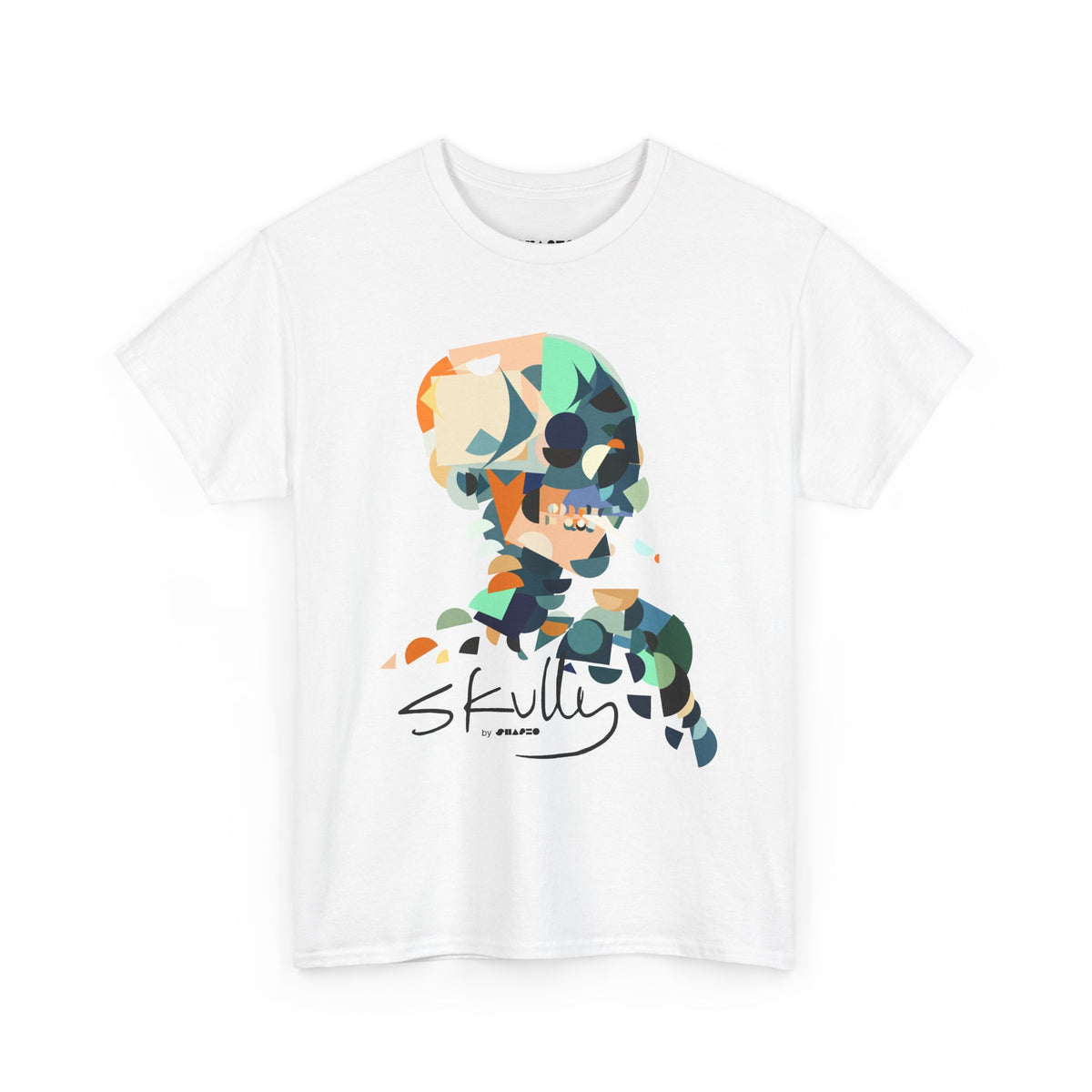 Smoking Skull by Shapeo Cotton Tee | Tropic