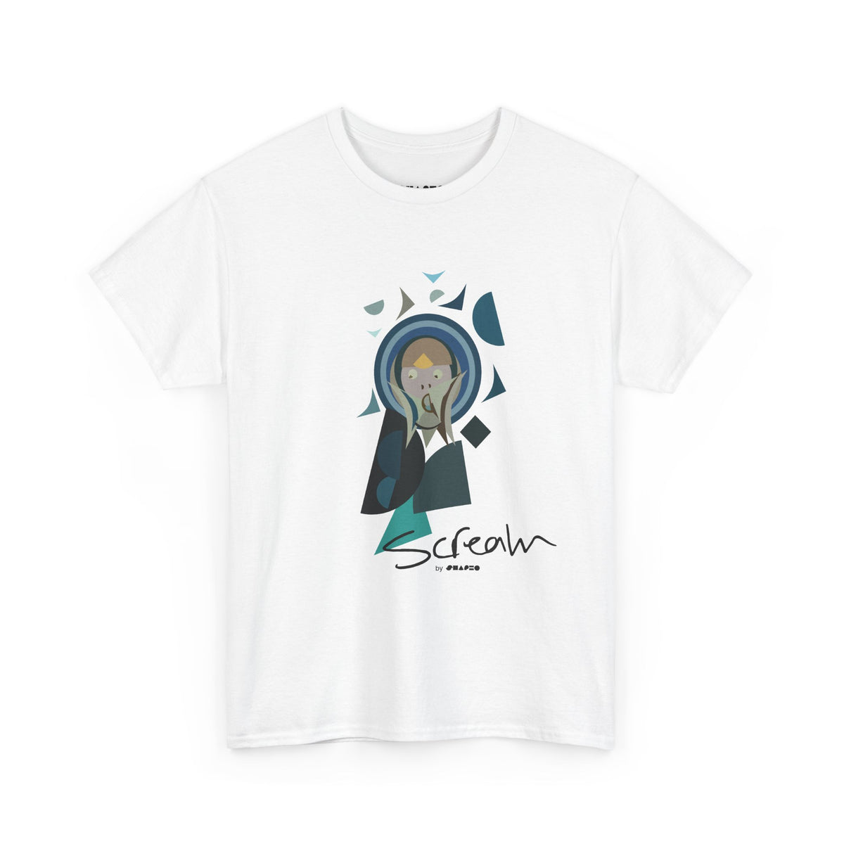 Scream by Shapeo Cotton Tee | Lagoon