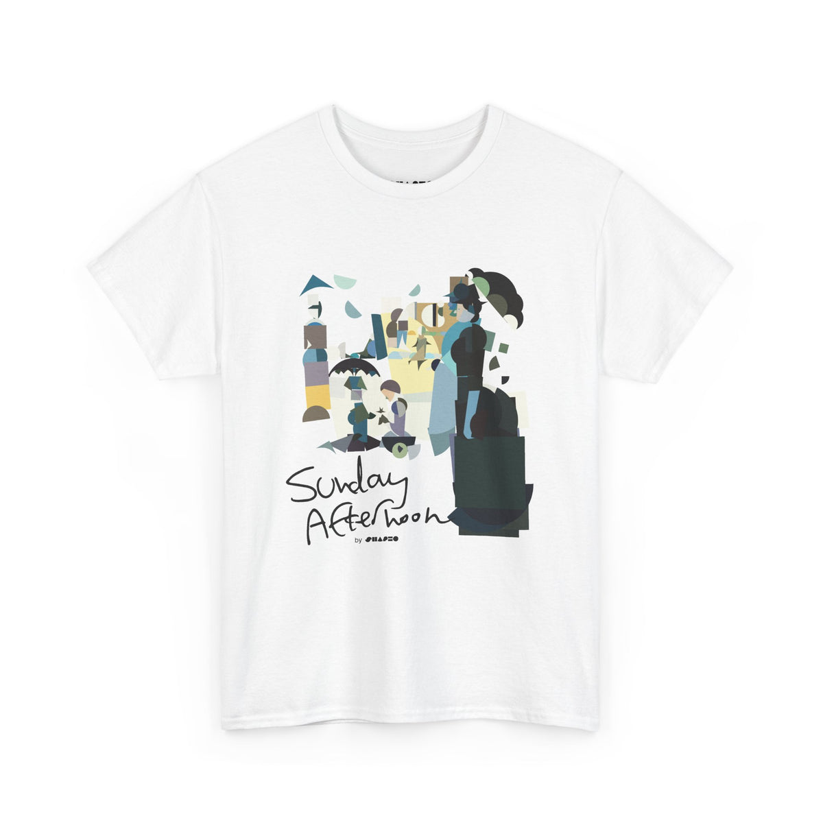 Sunday Afternoon by Shapeo Cotton Tee | Lagoon