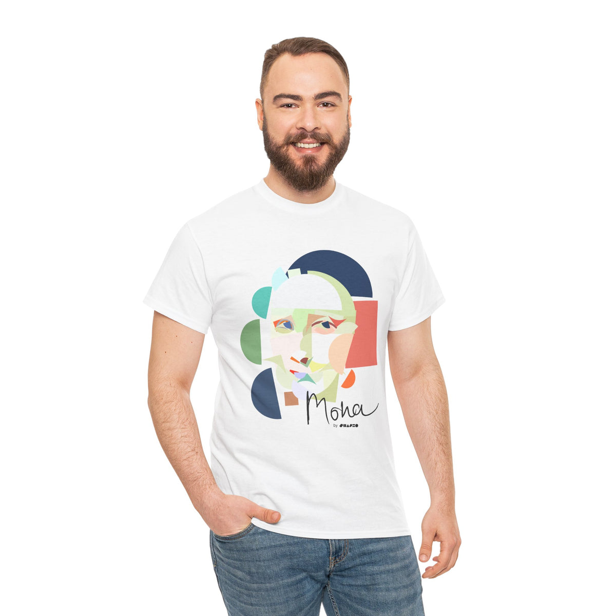 Mona Lisa by Shapeo Cotton Tee | Tropic