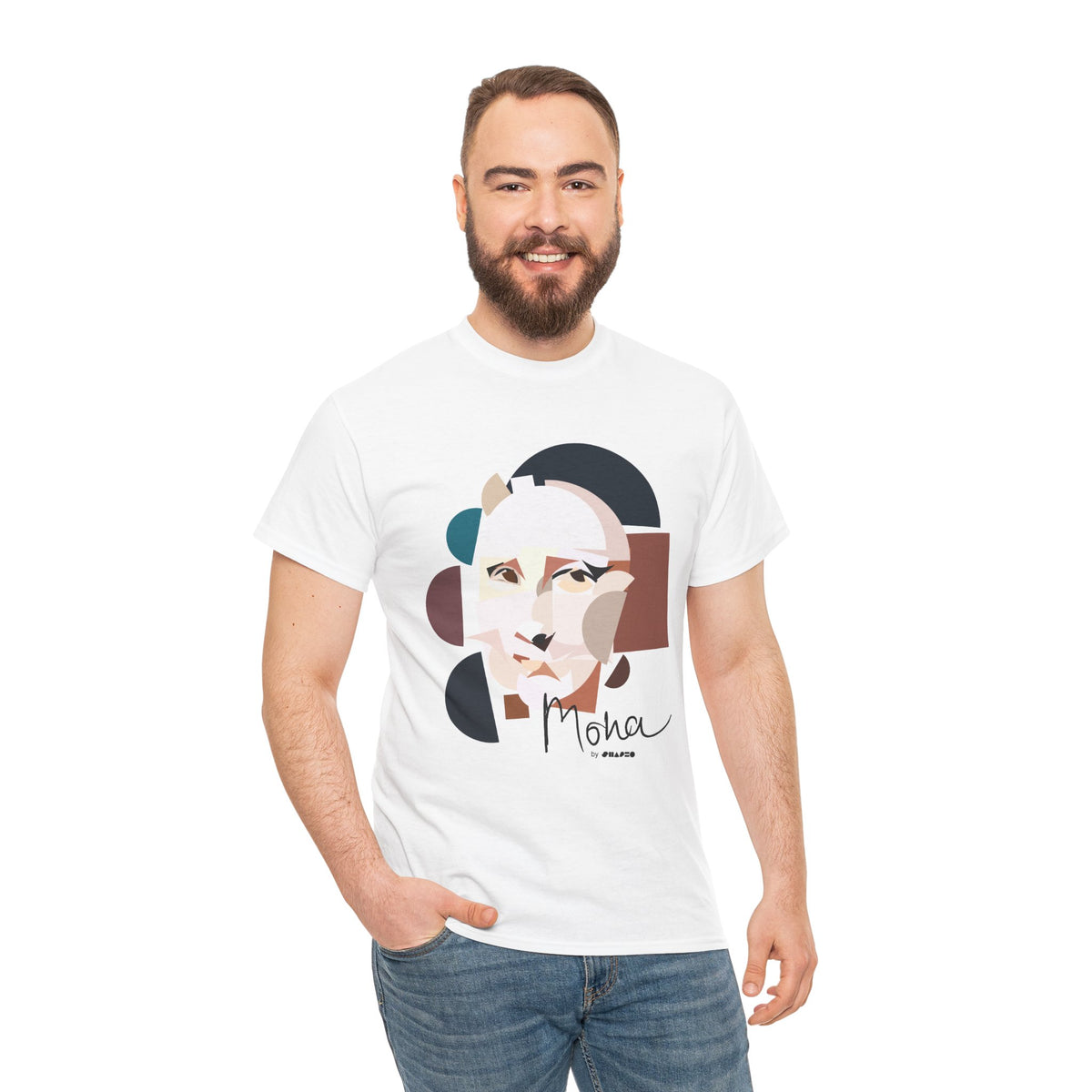 Mona Lisa by Shapeo Cotton Tee | Dawn