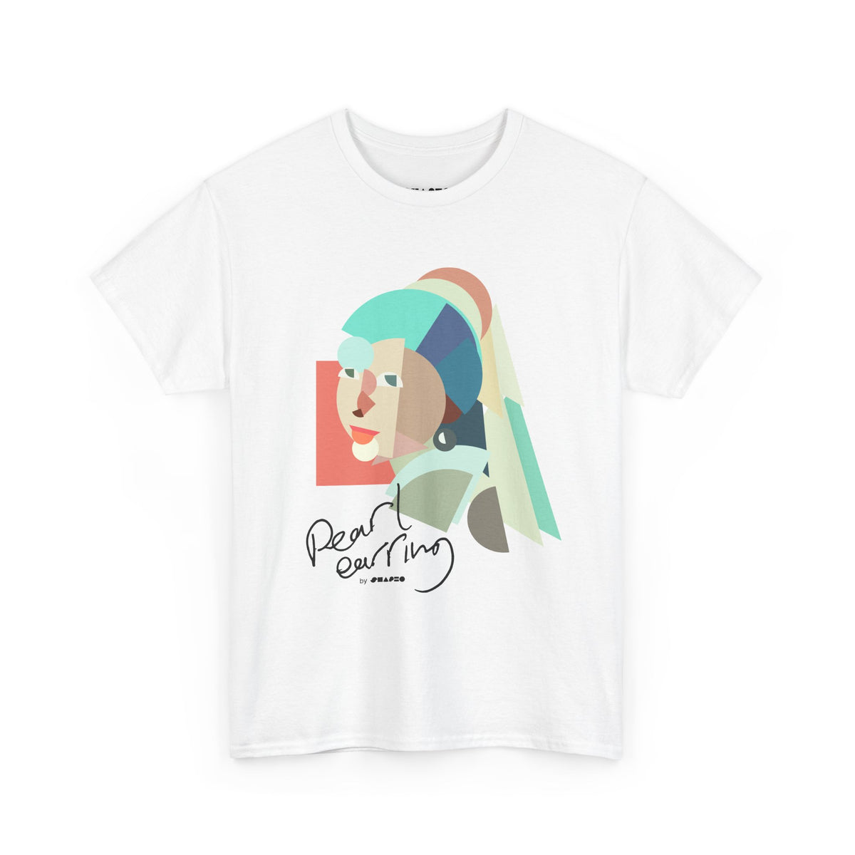 Pearl Earring by Shapeo Cotton Tee | Tropic