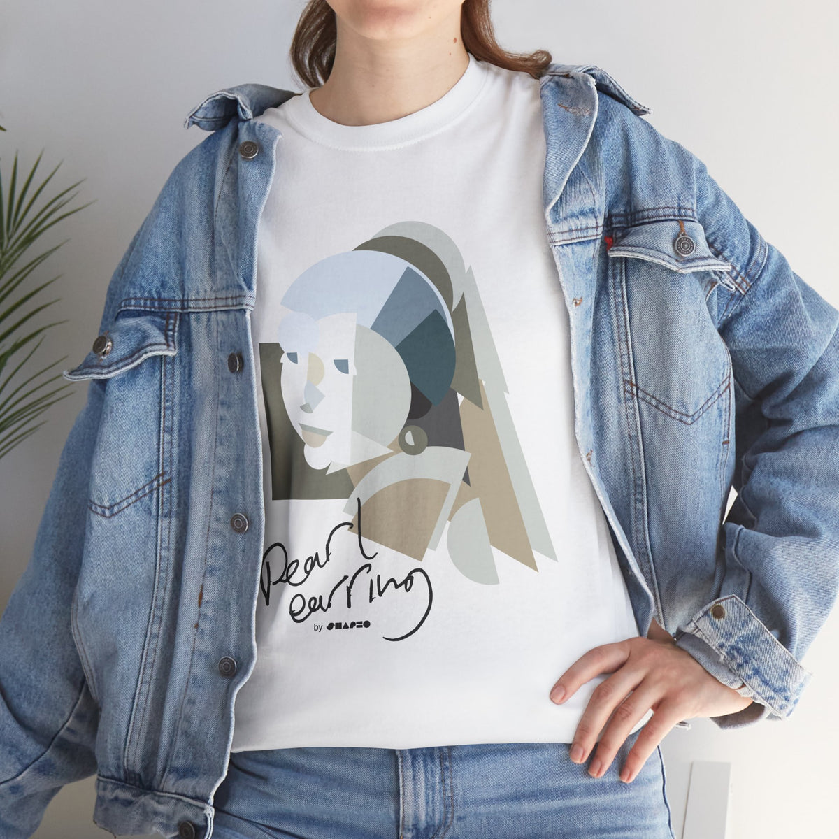 Pearl Earring by Shapeo Cotton Tee | Twilight