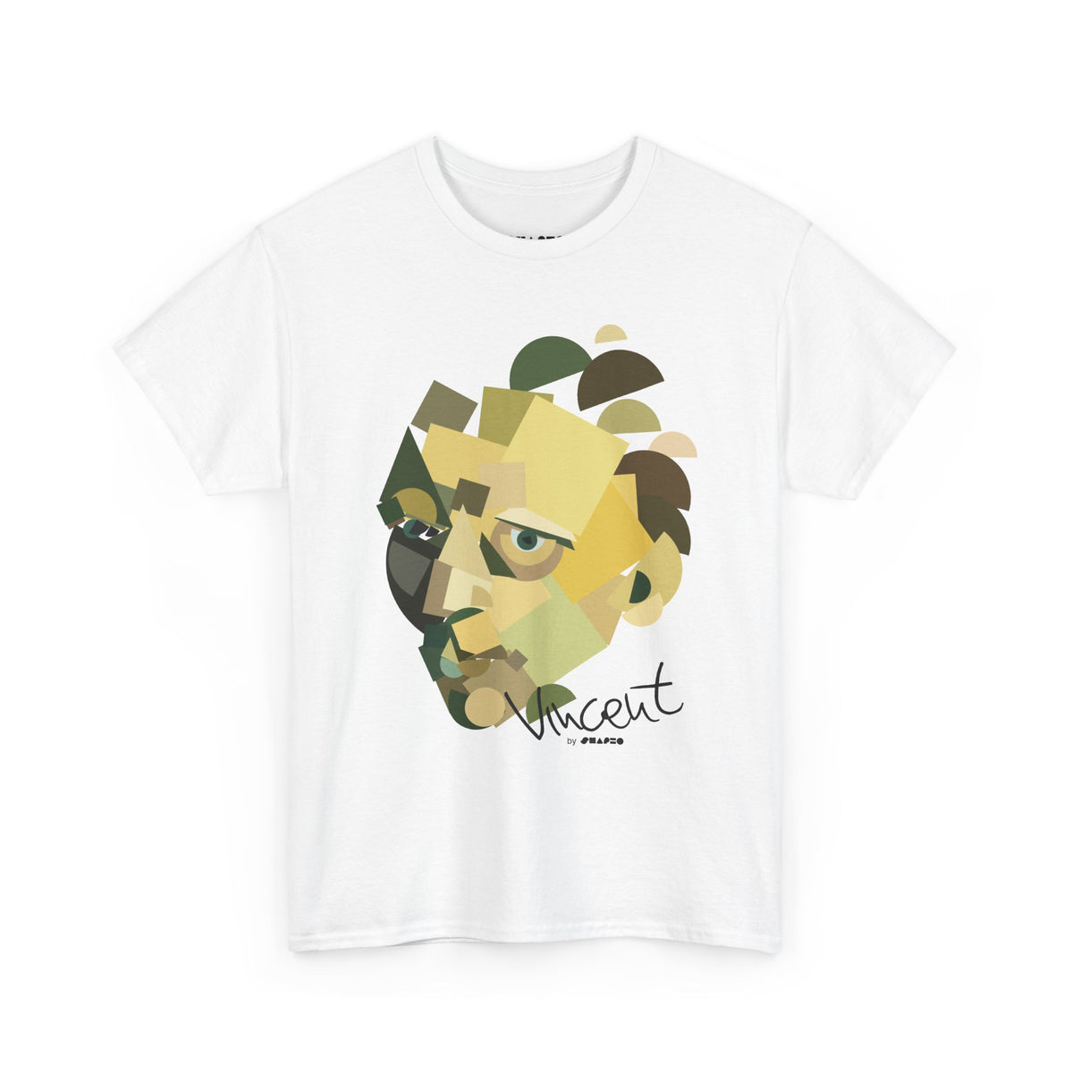 Vincent with no beard by Shapeo Cotton Tee | Forest