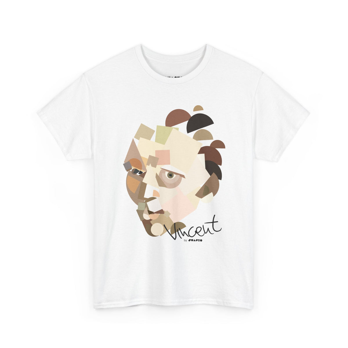 Vincent with no beard by Shapeo Cotton Tee | Dune