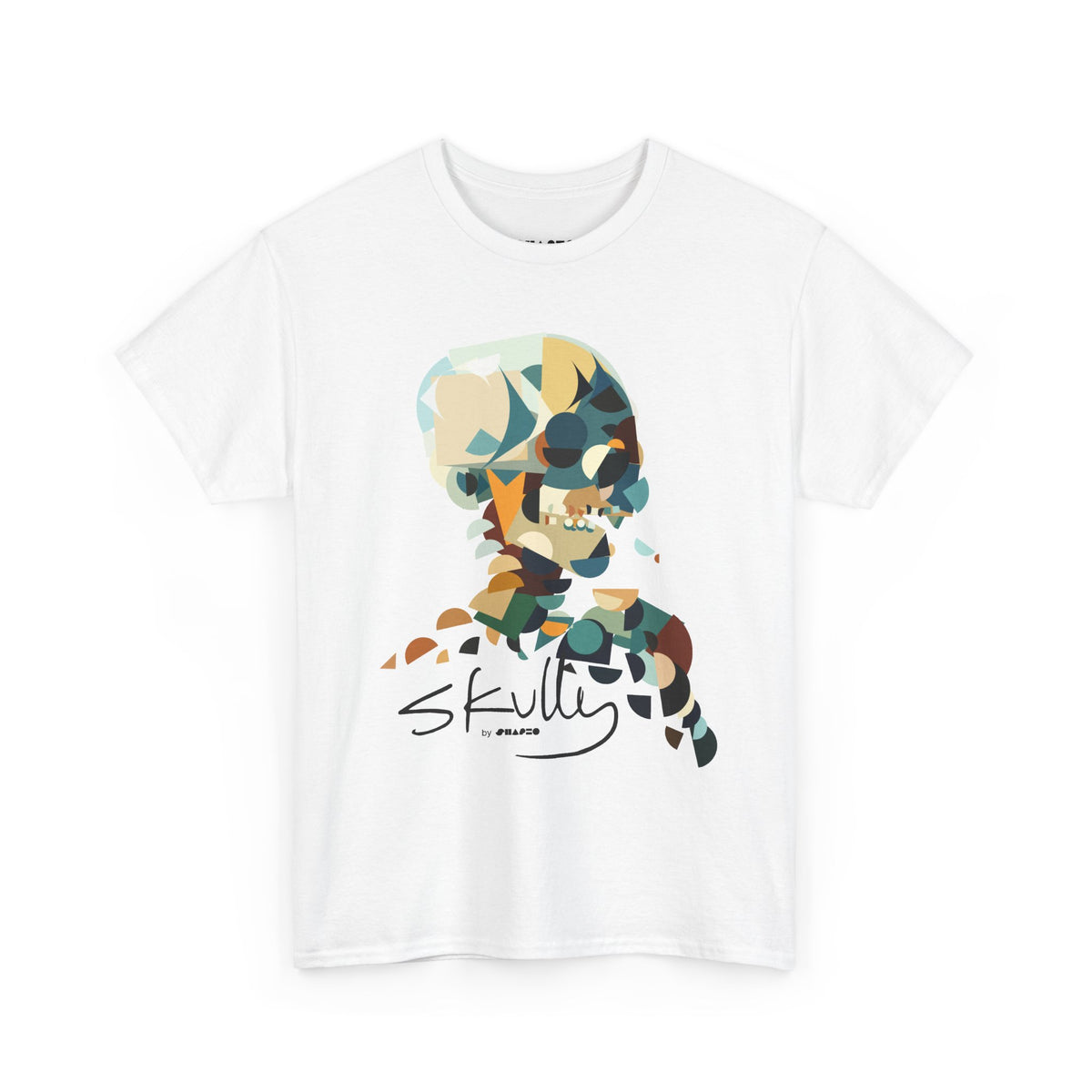Smoking Skull by Shapeo Cotton Tee | Desert