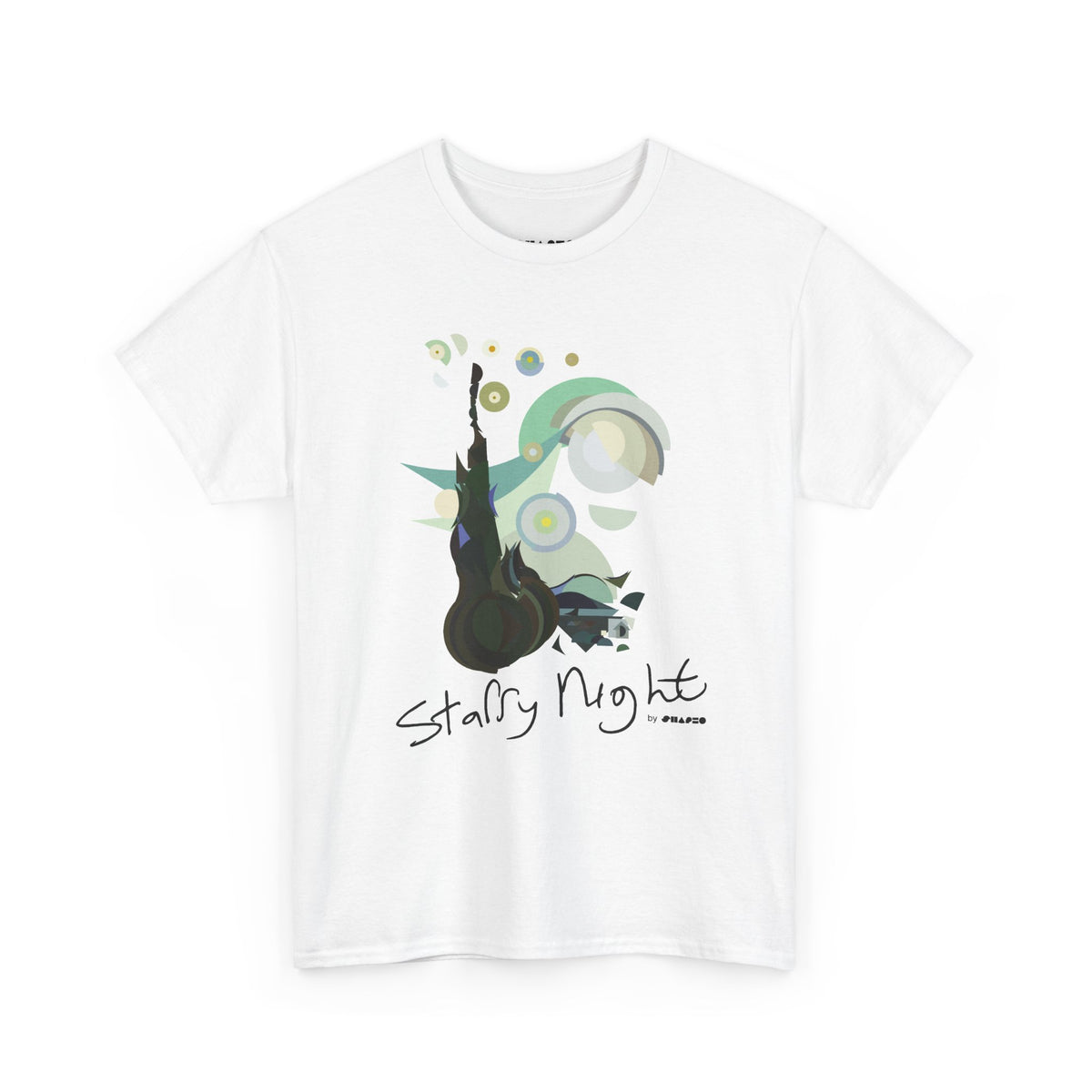 Starry Night by Shapeo Cotton Tee | Forest